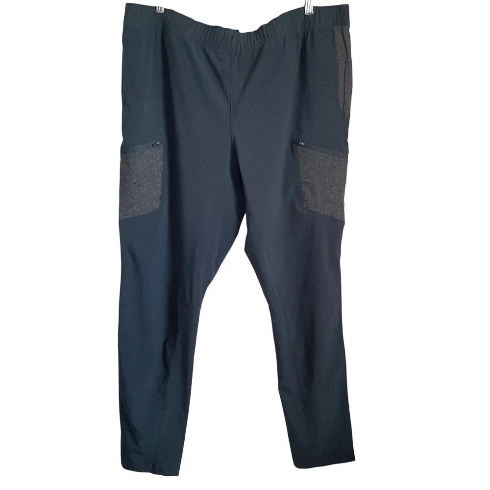 Eddie Bauer Mens Resonance Training Pants Storm Gray XXL Joggers 081-0024